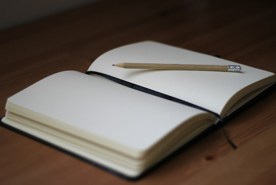 notebook with handwritten notes